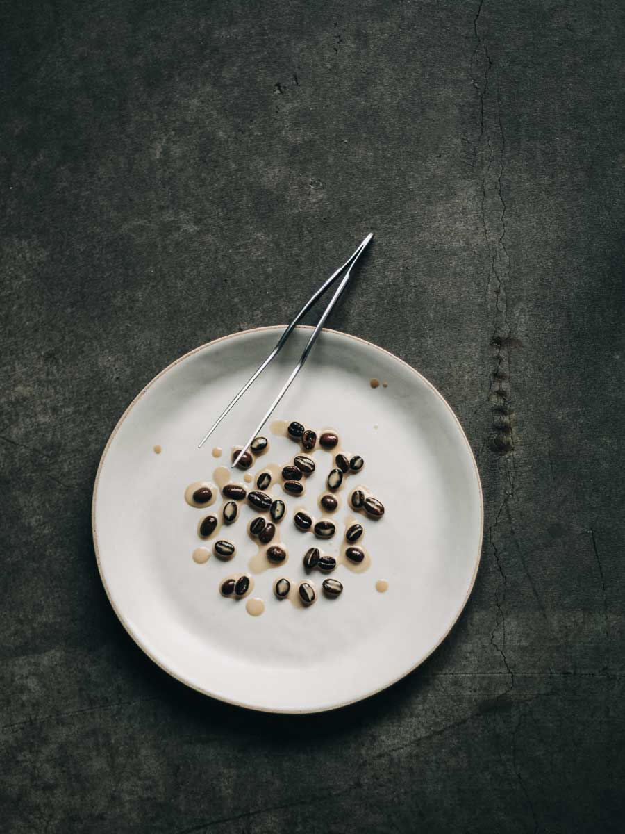 36 Coffee Beans Removed from Creme Anglaise